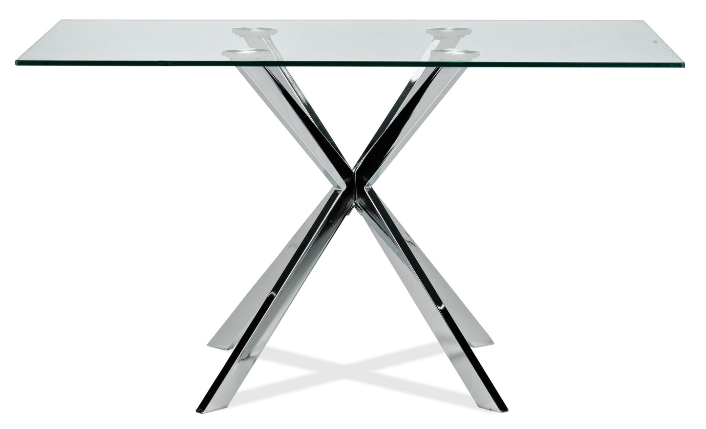 Ithaca Dining Table - Chrome