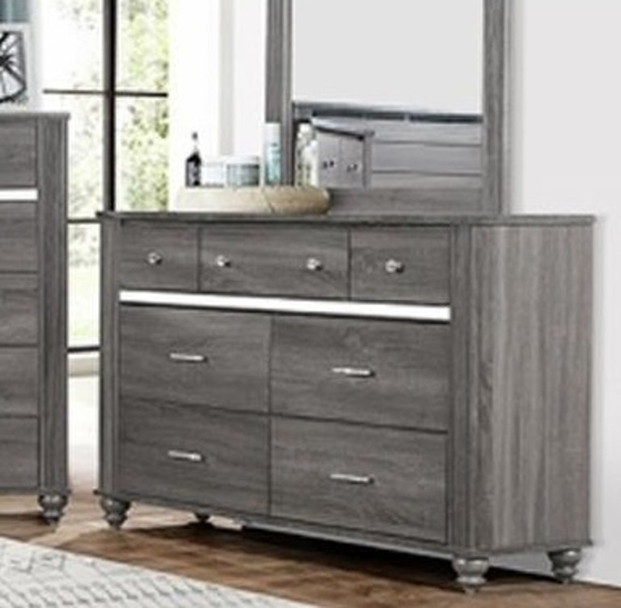 Crown Mark Gaston Dresser in Grey image