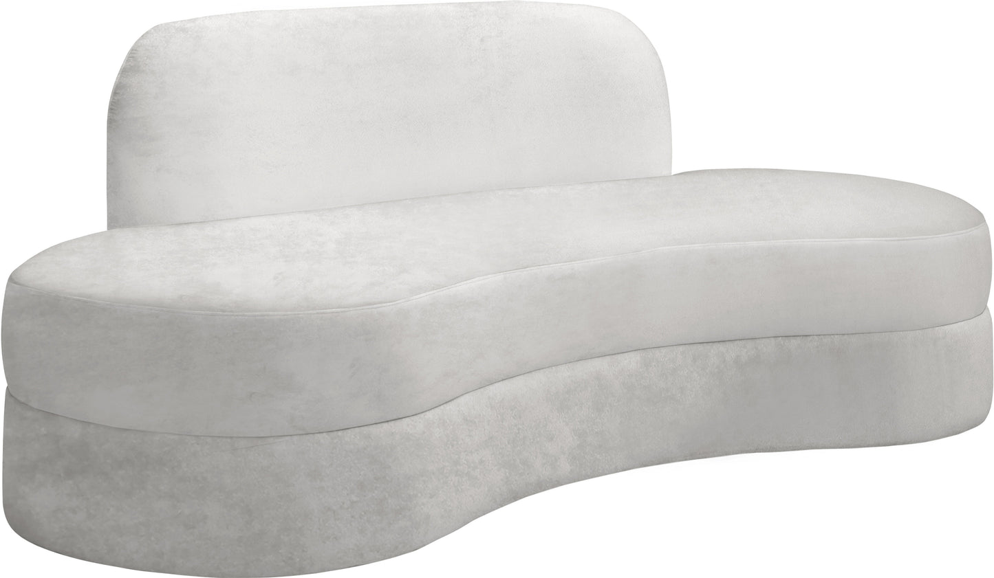 Mitzy Cream Velvet Sofa