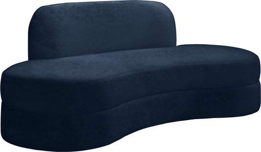 Mitzy Navy Velvet Sofa