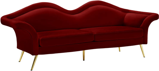 Lips Red Velvet Sofa