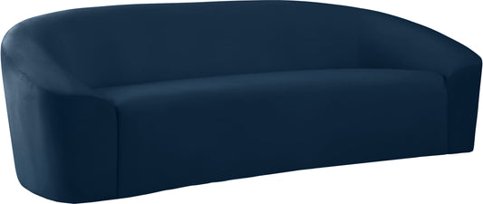 Riley Navy Velvet Sofa