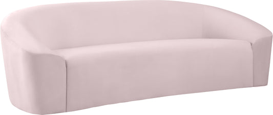 Riley Pink Velvet Sofa