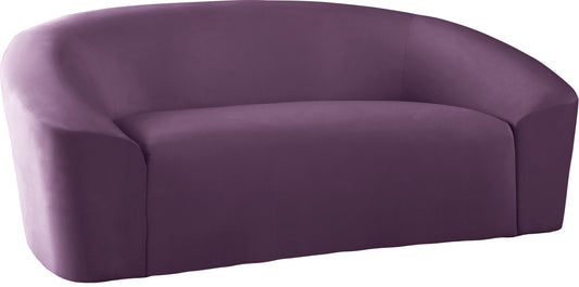 Riley Purple Velvet Loveseat