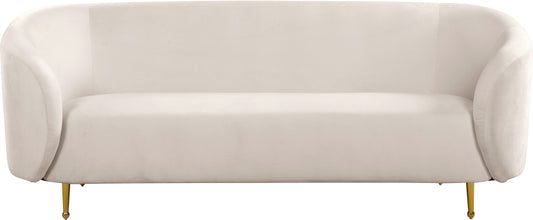 Lavilla Cream Velvet Sofa