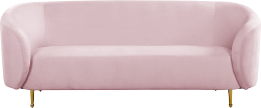 Lavilla Pink Velvet Sofa