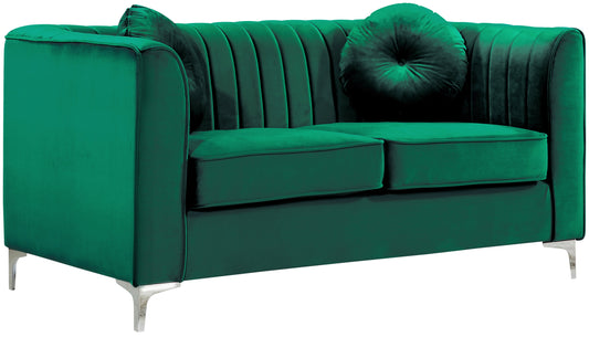 Isabelle Green Velvet Loveseat