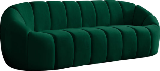 Elijah Green Velvet Sofa