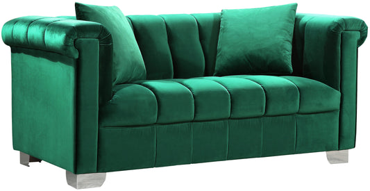 Kayla Green Velvet Loveseat