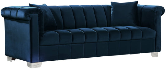 Kayla Navy Velvet Sofa