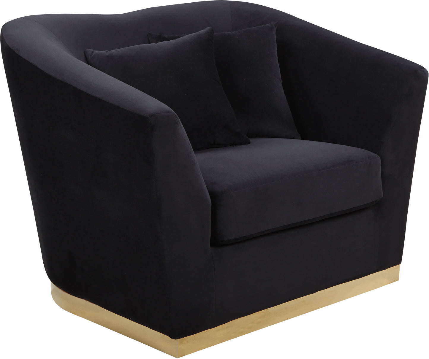 Arabella Black Velvet Chair