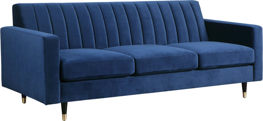 Lola Navy Velvet Sofa