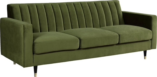 Lola Olive Velvet Sofa