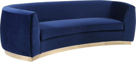 Julian Navy Velvet Sofa