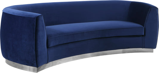 Julian Navy Velvet Sofa