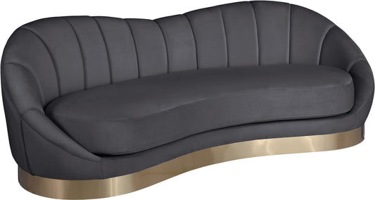 Shelly Grey Velvet Sofa