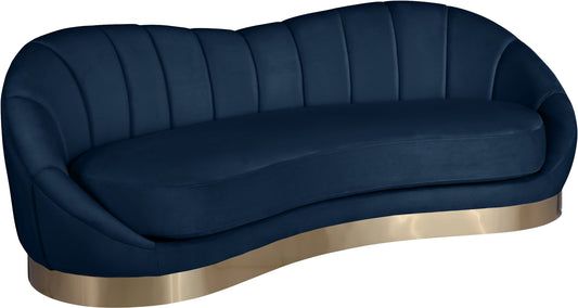 Shelly Navy Velvet Sofa