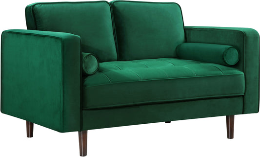 Emily Green Velvet Loveseat