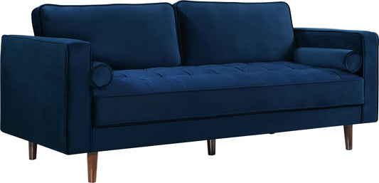 Emily Navy Velvet Sofa