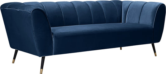 Beaumont Navy Velvet Sofa