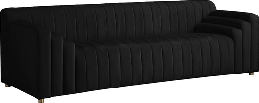 Naya Black Velvet Sofa