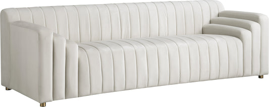 Naya Cream Velvet Sofa