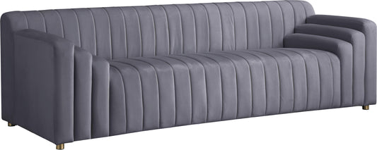 Naya Grey Velvet Sofa