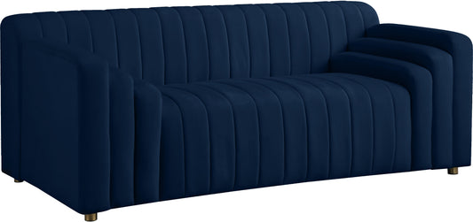 Naya Navy Velvet Loveseat