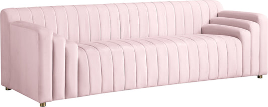 Naya Pink Velvet Sofa