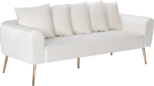 Quinn Cream Velvet Sofa