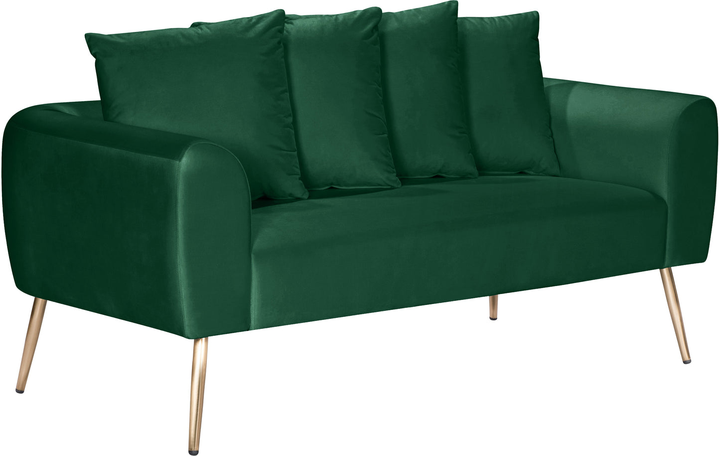 Quinn Green Velvet Loveseat