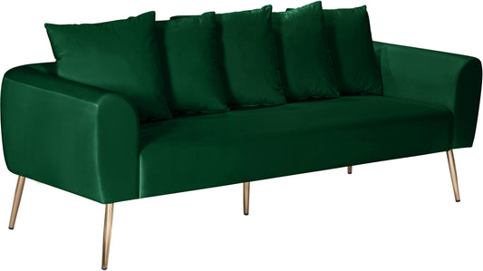 Quinn Green Velvet Sofa