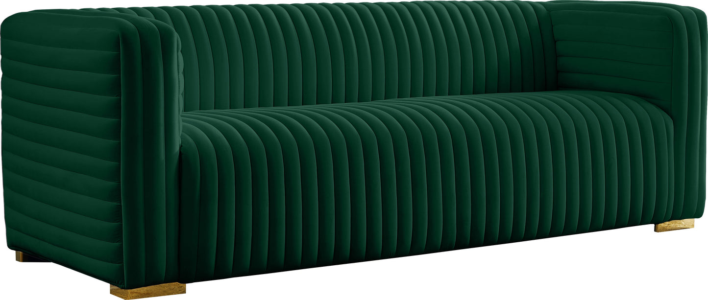 Ravish Green Velvet Sofa