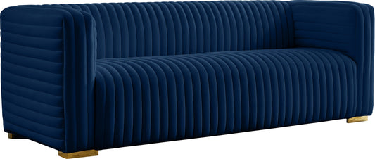 Ravish Navy Velvet Sofa