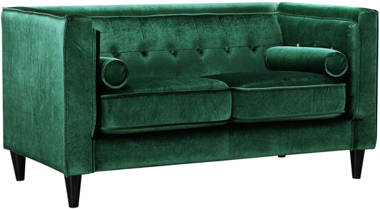 Taylor Green Velvet Loveseat