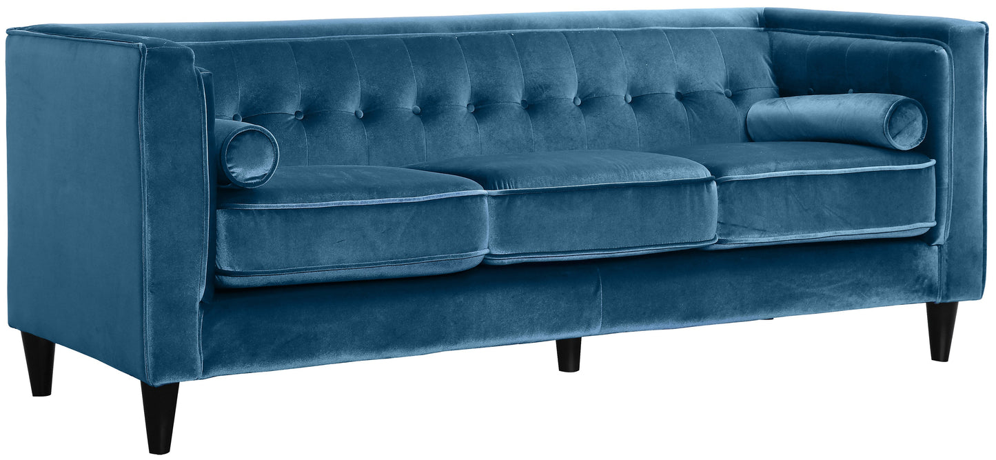 Taylor Light Blue Velvet Sofa