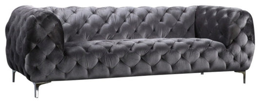 Mercer Grey Velvet Sofa