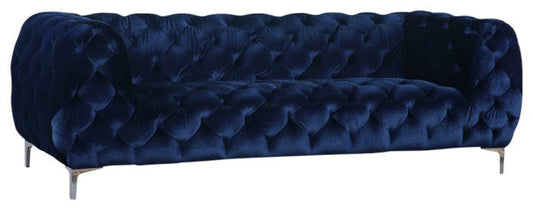 Mercer Navy Velvet Sofa