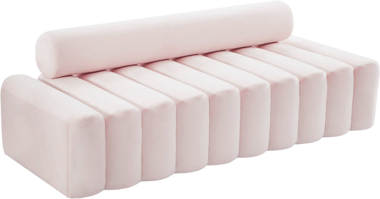 Melody Pink Velvet Sofa