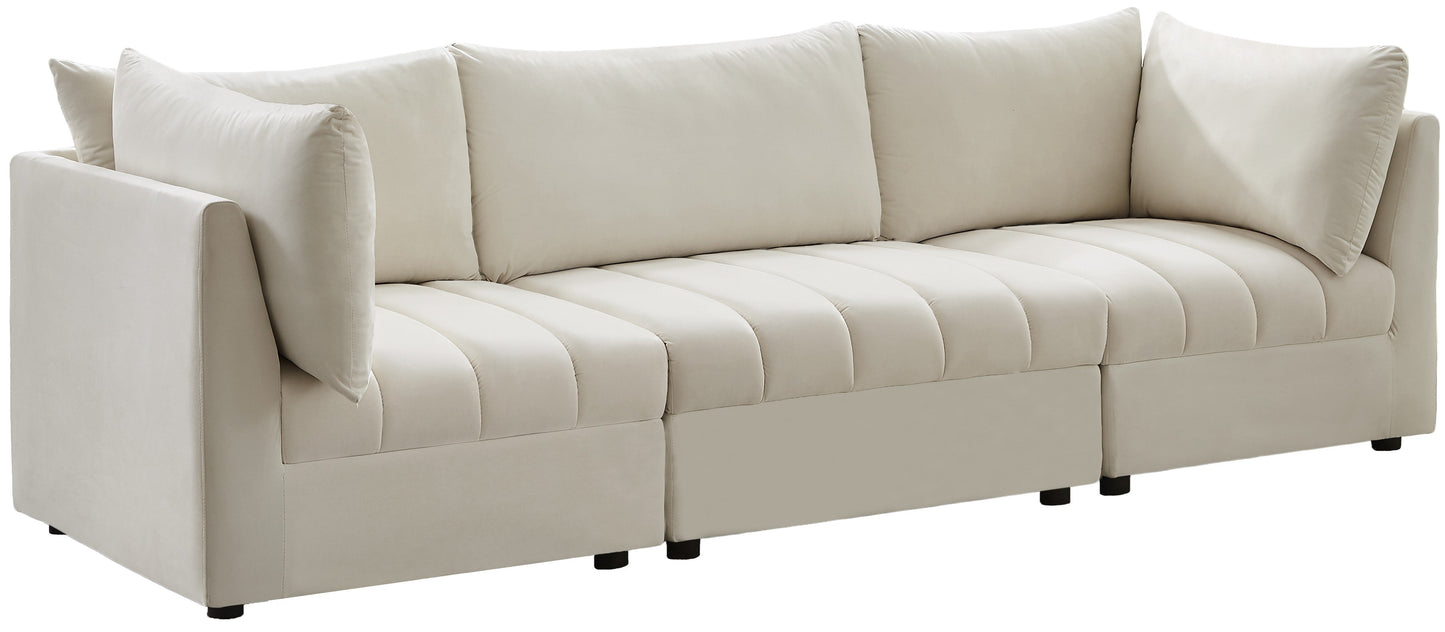 Jacob Cream Velvet Modular Sofa