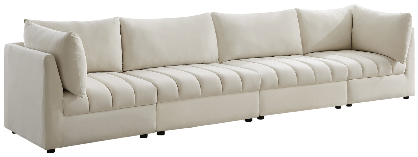 Jacob Cream Velvet Modular Sofa