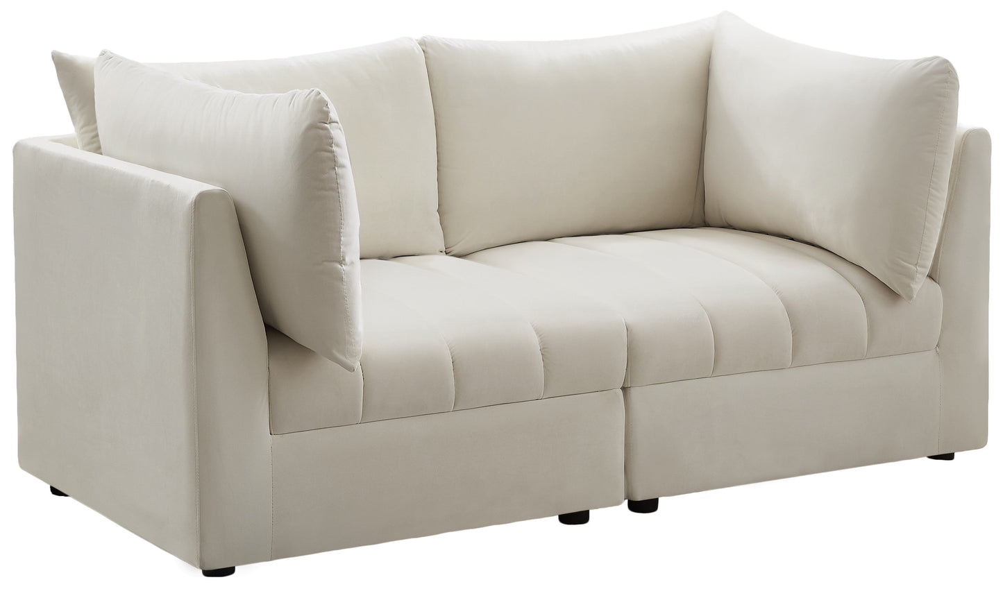 Jacob Cream Velvet Modular Sofa