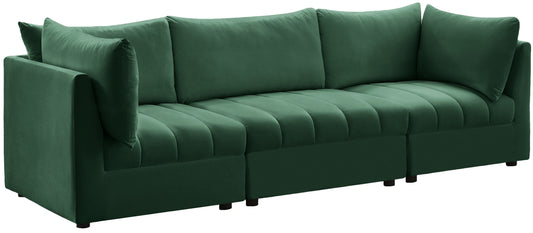 Jacob Green Velvet Modular Sofa