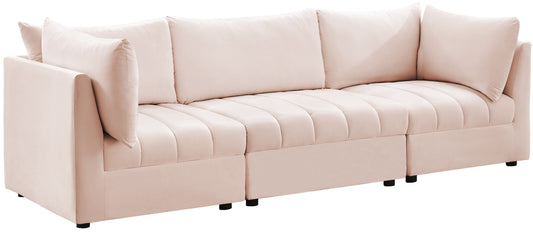 Jacob Pink Velvet Modular Sofa