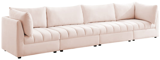 Jacob Pink Velvet Modular Sofa