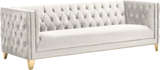 Michelle Cream Velvet Sofa