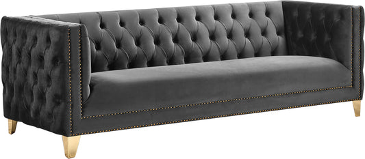 Michelle Grey Velvet Sofa