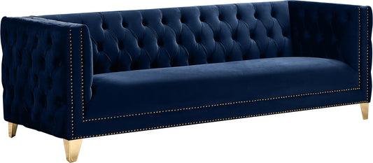 Michelle Navy Velvet Sofa