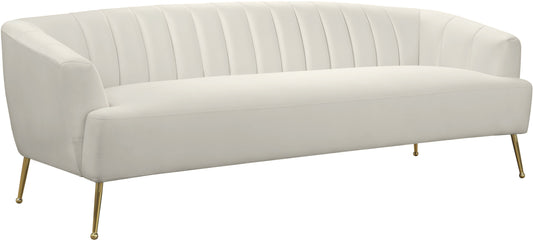 Tori Cream Velvet Sofa