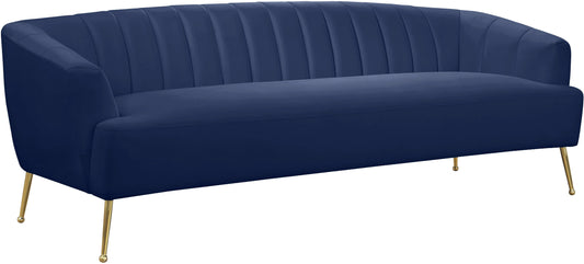 Tori Navy Velvet Sofa